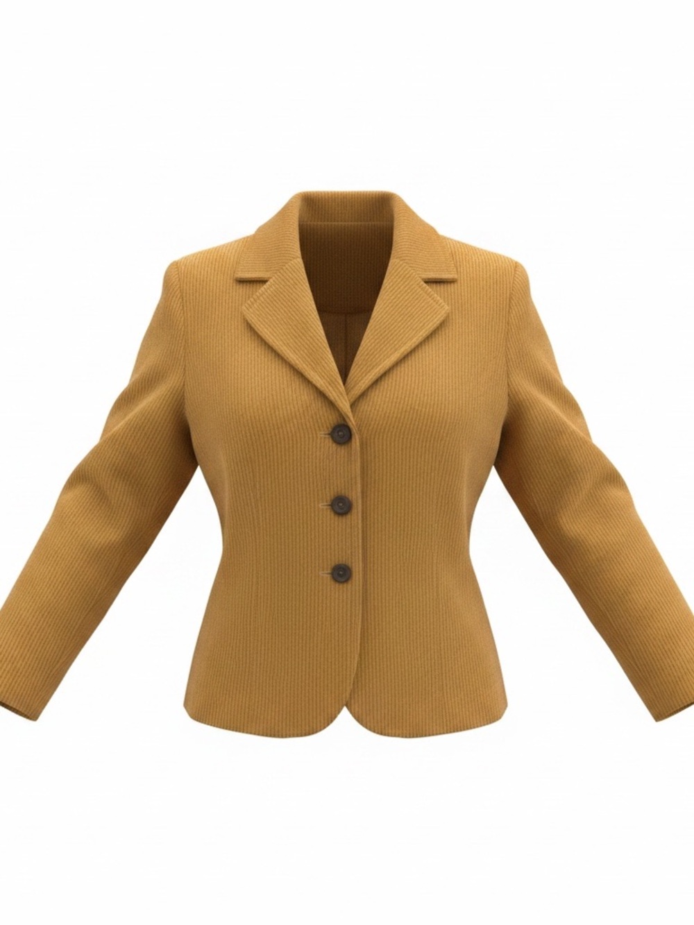 Women's Tailored Tan Corduroy  Jacket